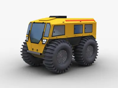 Sherp N 1200  Low-poly 3D model