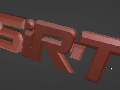 SIR-t nameplate for car 3d print 3D print model