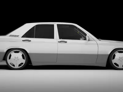 Mercedes-Benz 190E  3D model