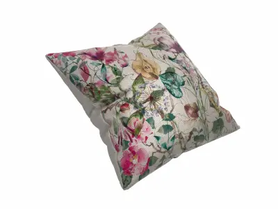 Floral Pillow 1 3D model
