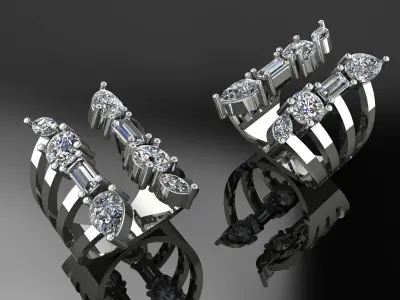 Jewelry Ring Gold 3D print model 5