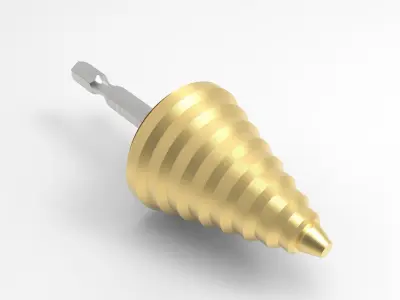 Step Drill Bit 3D model