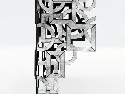 Cyan Designs Volos Console Table 3D model