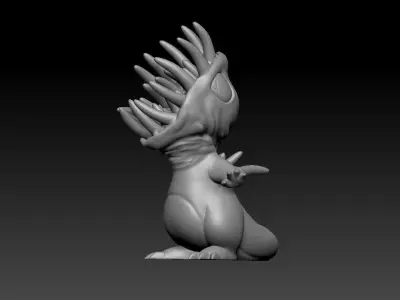 Charmander horror 3D model