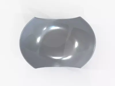 Bowl Chrome L Low-poly 3D model