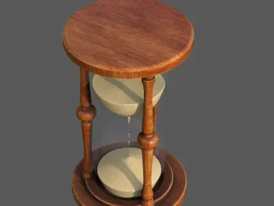 Hourglass Low-poly 3D model