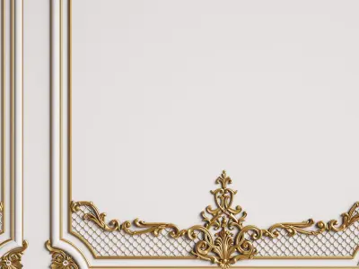 Classic Interior Decor 4 3D model