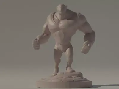 Wrestling Beast 3D print model Free 3D print model