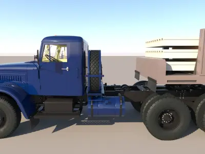 KrAZ 258 B1 3D model