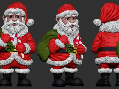 Santa claus 3d print STL  3D print model