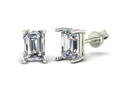 Women Diamond Earrings 3D print model