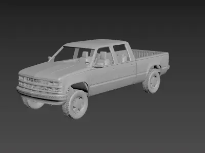 Chevrolet C-K 4th Gen Crew Cab 3D print model