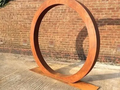 Corten Weathered Steel 3D model