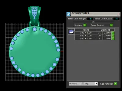 cowboy pendant 3D printable model 3D print model