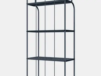 LACKO Shelving unit outdoor 1 Low-poly 3D model