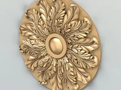 Round rosette 048 3D model