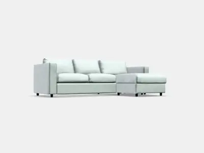 VIMLE Cover 3-seat sofa w chaise longue Low-poly 3D model