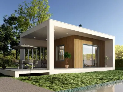 mini sized house Low-poly 3D model