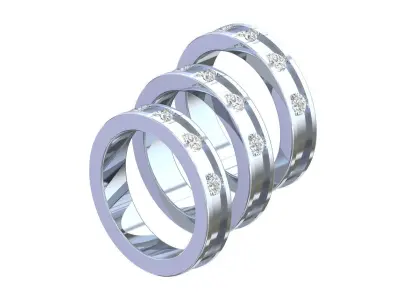  ring 3D print model 3D print model