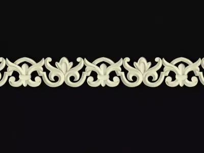 Central decor ornament for furniture 3D model 241