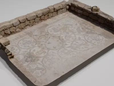 Ancient Roman Floor Mosaic  3D model