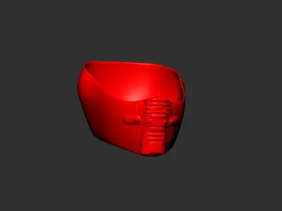 helmet high poly sculpt 3d printable ver 7 3D model 3D model