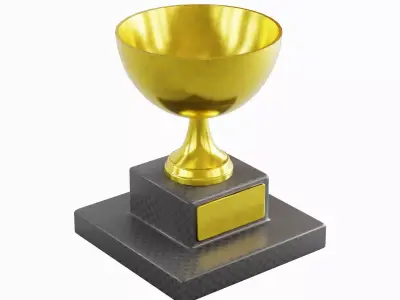 Trophy Cup 01 Low-poly 3D model