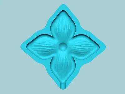 Bouvardia Flower Mold - Artificial EVA Molding 3D print model