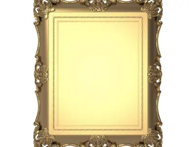 Carved Picture Frame 3D model 24