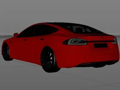 tesla plaid 2021 3D model