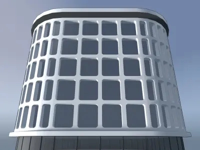 Buildings in concept 3D Model Collection