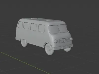  ZSD Nysa N59 Bus Car Van 3D model