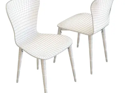 Crate and Barrel Brera Dining Chair 3D model