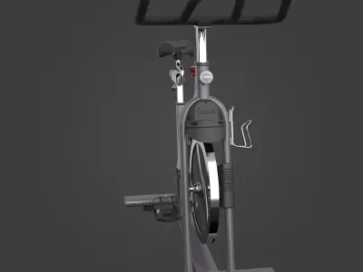 Stationary bicycle-Exercise Equipment-07 Low-poly 3D model