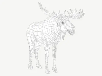 Moose Low-poly 3D model