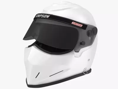 Simpson Diamondback White Low-poly 3D model