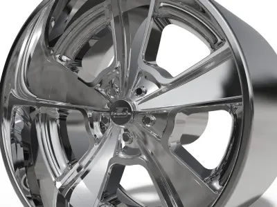 BILLET SPECIALATIES KNUCKLE WHEEL  3D print model