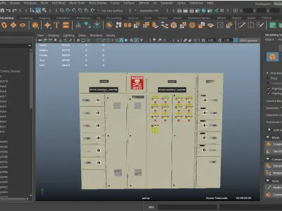 Motor Control Centre Panel 3D model