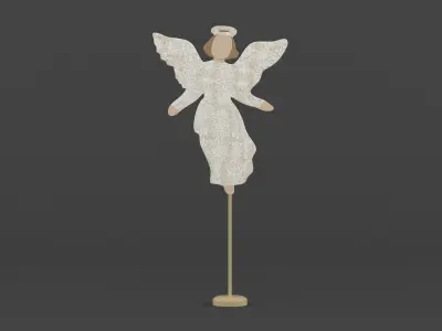 Wooden Angel 3D model