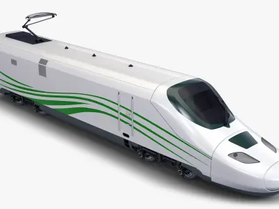 High Speed Electric Locomotive v 1 3D model