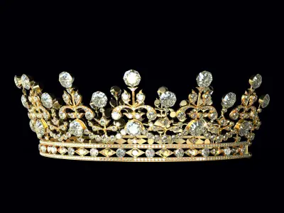 The Queen Elizabeth II Tiara Girls of Great Britain and Ireland  3D print model