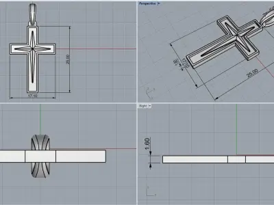 Cross model  553  3D print model