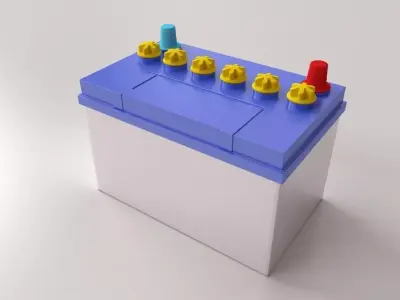 Car Battery 3D model