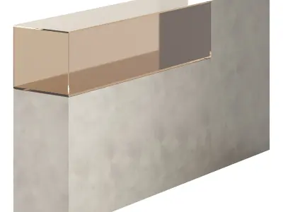 36e8 Glass Sideboard 07 3D model