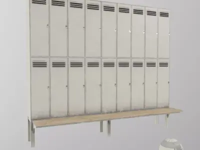metal locker cabinet A 3D model