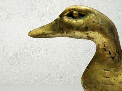 Large Brass Duck Figure 3D model