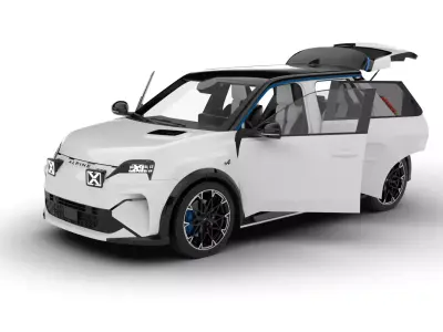 Alpine A290 GTS 2025 HQ 3d model 3D model