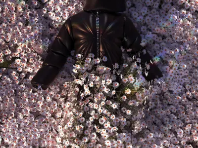 3d Fashion Rick Owens X Moncler Puffer Jacket Clothing Apparel 3D model