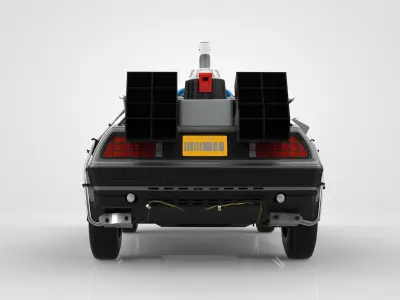 Delorean Time Machine Episode 3 Wild West 3D model