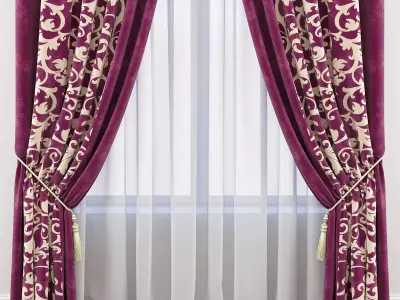 Set 56 Curtains 3D model